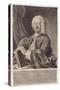 Portrait of Georg Philipp Telemann (1681-1757) Engraved by Georg Preisler (1700-54)-Michael Schneider-Stretched Canvas