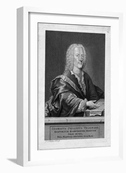 Portrait of Georg Philipp Telemann-Georg Lichtensteger-Framed Giclee Print