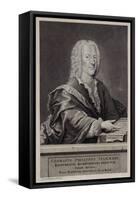 Portrait of Georg Philipp Telemann-Georg Lichtensteger-Framed Stretched Canvas