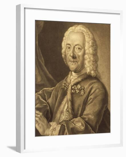 Portrait of Georg Philipp Telemann-null-Framed Giclee Print