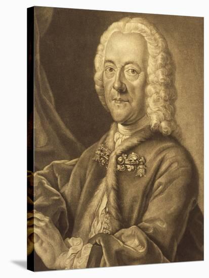 Portrait of Georg Philipp Telemann-null-Stretched Canvas