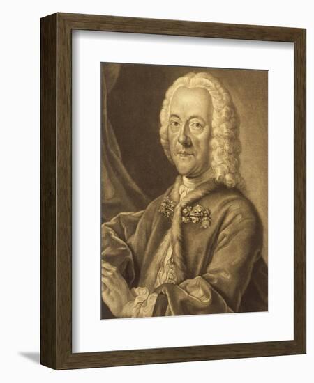 Portrait of Georg Philipp Telemann-null-Framed Giclee Print