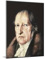 Portrait of Georg Wilhelm Friedrich Hegel-Jacob Schlesinger-Mounted Art Print