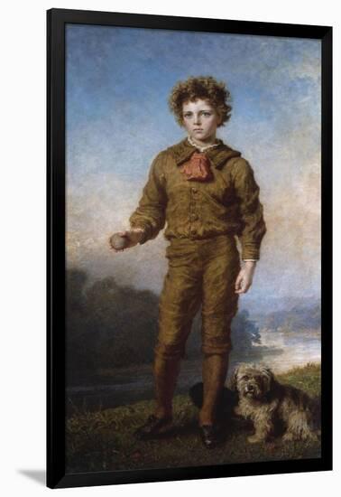 Portrait of George a Paley in the Park at Ampton, Suffolk-Carl Wilhelm Friedrich Bauerle-Framed Giclee Print