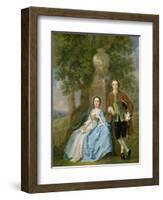 Portrait of George and Margaret Rogers, c.1748-50-Francis Hayman-Framed Giclee Print