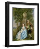 Portrait of George and Margaret Rogers, c.1748-50-Francis Hayman-Framed Giclee Print