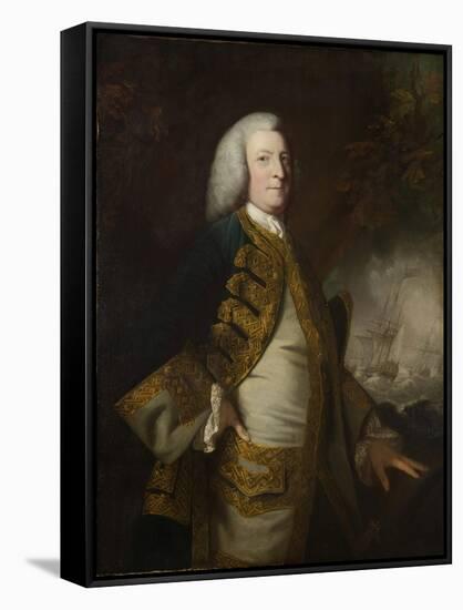 Portrait of George Anson, 1st Baron Anson, C.1754-55-Sir Joshua Reynolds-Framed Stretched Canvas