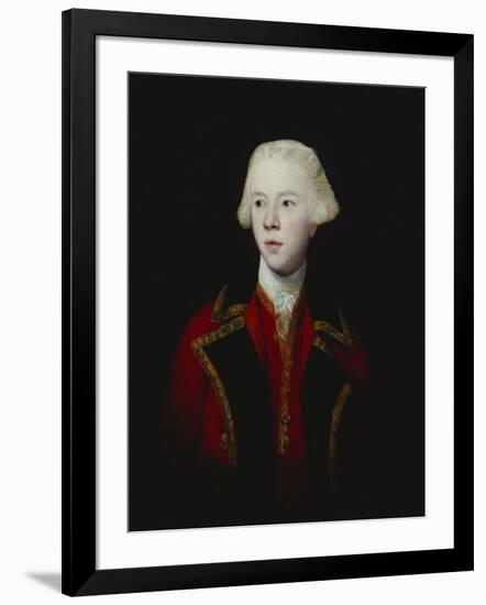 Portrait of George Augustus, 3rd Viscount Howe, Half-Length, Wearing the Uniform of the 1st Guard-Sir Joshua Reynolds-Framed Giclee Print