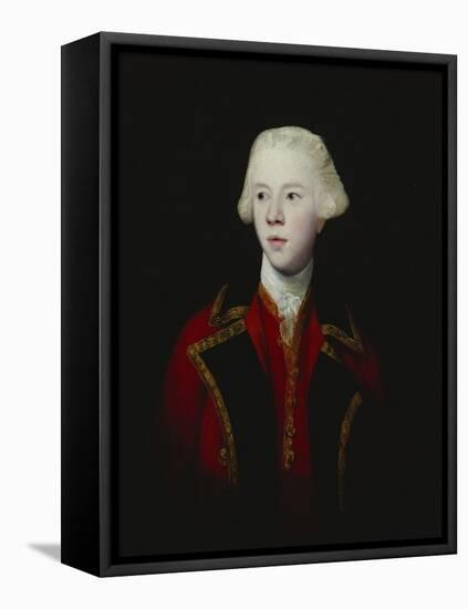 Portrait of George Augustus, 3rd Viscount Howe, Half-Length, Wearing the Uniform of the 1st Guard-Sir Joshua Reynolds-Framed Stretched Canvas