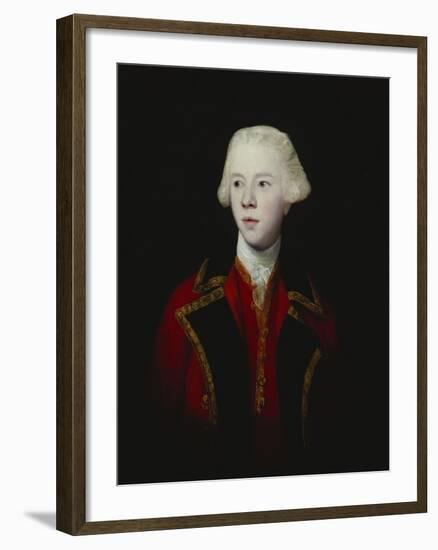 Portrait of George Augustus, 3rd Viscount Howe, Half-Length, Wearing the Uniform of the 1st Guard-Sir Joshua Reynolds-Framed Giclee Print