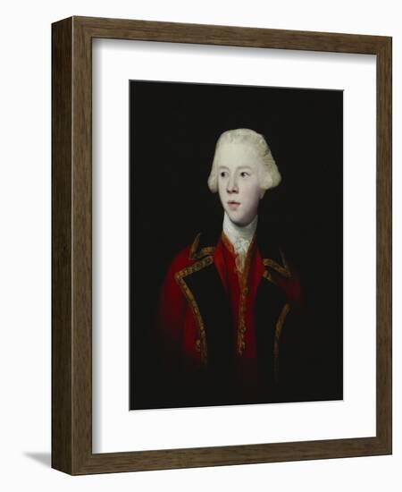 Portrait of George Augustus, 3rd Viscount Howe, Half-Length, Wearing the Uniform of the 1st Guard-Sir Joshua Reynolds-Framed Giclee Print