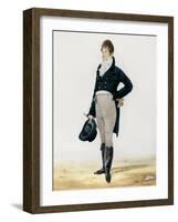 Portrait of George Beau Brummell-Robert Dighton-Framed Giclee Print