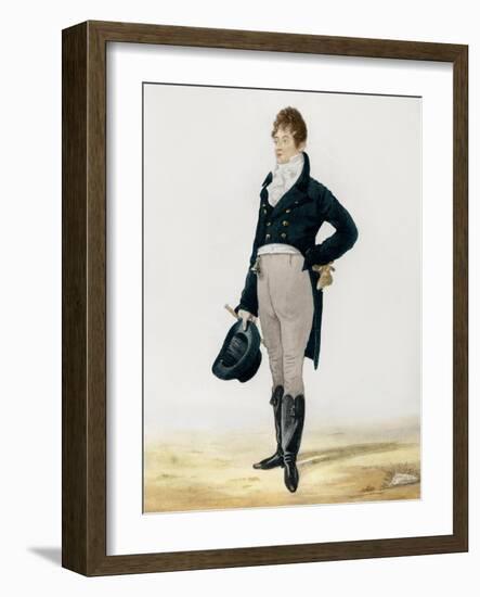 Portrait of George Beau Brummell-Robert Dighton-Framed Giclee Print