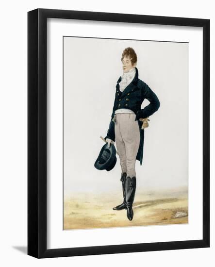 Portrait of George Beau Brummell-Robert Dighton-Framed Giclee Print