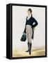 Portrait of George Beau Brummell-Robert Dighton-Framed Stretched Canvas