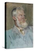 Portrait of George Bernard Shaw (1856-1950), 1915-Augustus Edwin John-Stretched Canvas