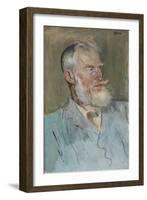 Portrait of George Bernard Shaw (1856-1950), 1915-Augustus Edwin John-Framed Giclee Print