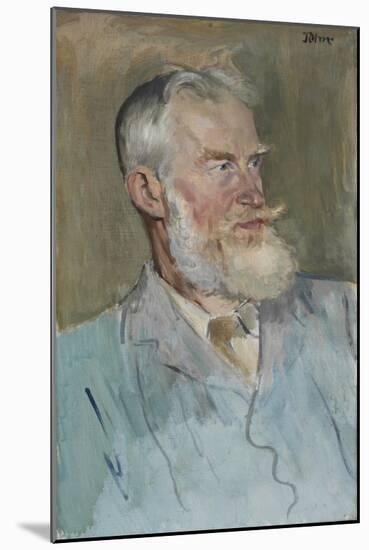 Portrait of George Bernard Shaw (1856-1950), 1915-Augustus Edwin John-Mounted Giclee Print