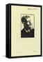 Portrait of George Bernard Shaw-Joseph Simpson-Framed Stretched Canvas