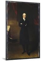 Portrait of George Canning, Full Length, Wearing a Black Coat in an Interior with His Arms Folded-Thomas Lawrence-Mounted Giclee Print