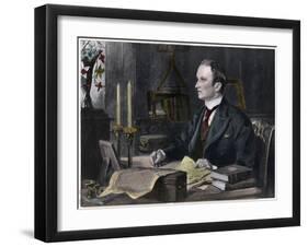 Portrait of George Curzon, 1st Marquess Curzon of Kedleston (1859-1925) viceroy of India 1898-Sydney Prior Hall-Framed Giclee Print