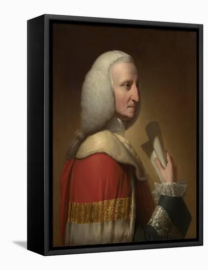 Portrait of George, First Lord Lyttelton, C.1772 (Oil on Canvas)-Benjamin West-Framed Stretched Canvas