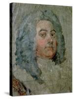 Portrait of George Frederick Handel (1685-1759)-William Hogarth-Stretched Canvas