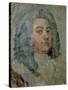 Portrait of George Frederick Handel (1685-1759)-William Hogarth-Stretched Canvas