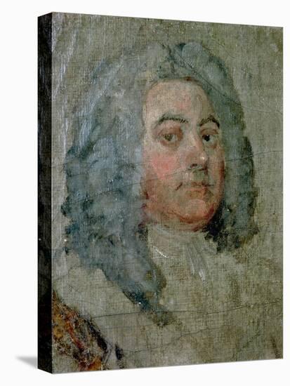 Portrait of George Frederick Handel (1685-1759)-William Hogarth-Stretched Canvas