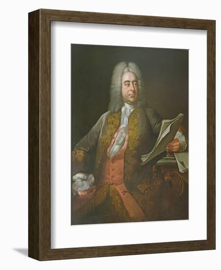 Portrait of George Frederick Handel-Thomas Hudson-Framed Giclee Print