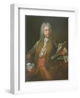 Portrait of George Frederick Handel-Thomas Hudson-Framed Giclee Print