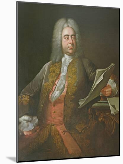 Portrait of George Frederick Handel-Thomas Hudson-Mounted Giclee Print