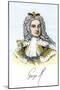 Portrait of George II of England (1683-1760), King of Great Britain and Ireland, with His Signature-null-Mounted Giclee Print