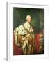 Portrait of George III (1738-1820) in His Coronation Robes, C.1760-Allan Ramsay-Framed Giclee Print