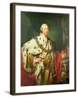 Portrait of George III (1738-1820) in His Coronation Robes, C.1760-Allan Ramsay-Framed Giclee Print