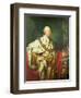 Portrait of George III (1738-1820) in His Coronation Robes, C.1760-Allan Ramsay-Framed Giclee Print