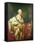 Portrait of George III (1738-1820) in His Coronation Robes, C.1760-Allan Ramsay-Framed Stretched Canvas