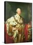 Portrait of George III (1738-1820) in His Coronation Robes, C.1760-Allan Ramsay-Stretched Canvas