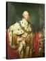 Portrait of George III (1738-1820) in His Coronation Robes, C.1760-Allan Ramsay-Stretched Canvas