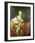 Portrait of George III (1738-1820) in His Coronation Robes, C.1760-Allan Ramsay-Framed Giclee Print