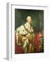 Portrait of George III (1738-1820) in His Coronation Robes, C.1760-Allan Ramsay-Framed Giclee Print