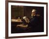 Portrait of George Jacob Holyoake (1817-1906) (Oil on Canvas)-William Holyoake-Framed Giclee Print