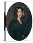 Portrait of George Sand (1804-76)-Auguste Charpentier-Stretched Canvas