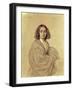 Portrait of George Sand-Luigi Calamatta-Framed Giclee Print