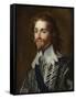 Portrait of George Villiers, 1st Duke of Buckingham-Gerrit van Honthorst-Framed Stretched Canvas