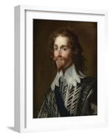 Portrait of George Villiers, 1st Duke of Buckingham-Gerrit van Honthorst-Framed Giclee Print