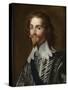 Portrait of George Villiers, 1st Duke of Buckingham-Gerrit van Honthorst-Stretched Canvas