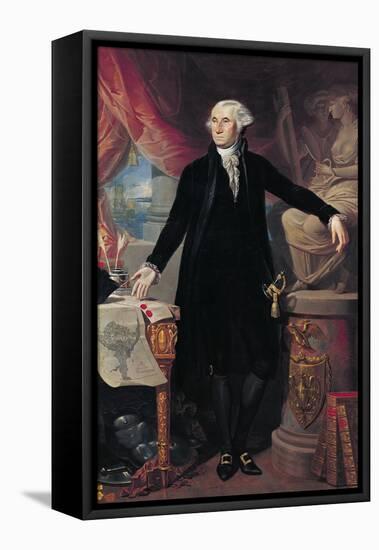 Portrait of George Washington (1732-99) 1796-Jose Perovani-Framed Stretched Canvas