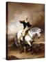 Portrait of George Washington Taking the Salute at Trenton-John Faed-Stretched Canvas