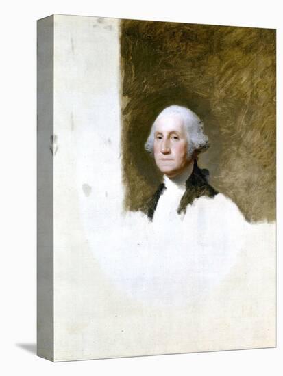 Portrait of George Washington (The Athenaeum Portrait)-Gilbert Stuart-Stretched Canvas